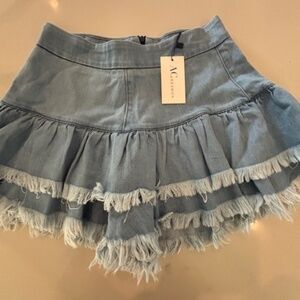 AC Rendon Denim Jean Skort Size 0